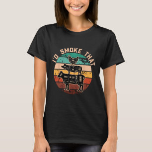 Funny Id raucht dieses lustige Barbecue Retro Gril T-Shirt