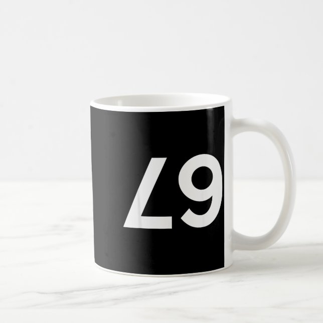 Funny Ide Down Backwards 67 Meme  Kaffeetasse (Rechts)