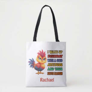 Funny "Idiots Happen" Angry Rooster Personalisiert
