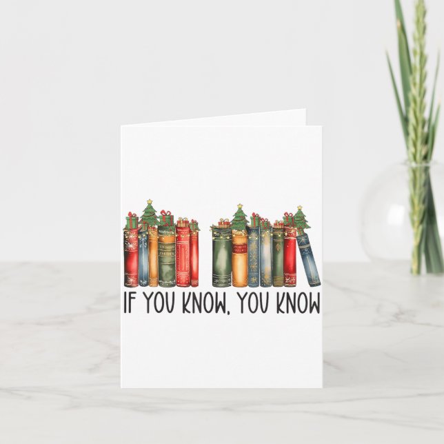 Funny If You Know You Know 6 7 Reading Books Chris Karte (Vorderseite)