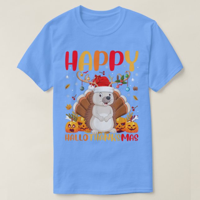 Funny Igel Animal Lover Happy Igel HelloThe T-Shirt (Design vorne)