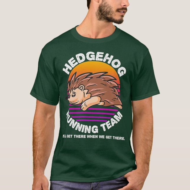 Funny Igel Hamster Running Team Shirt Kids (Vorderseite)