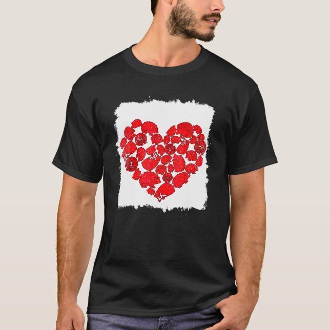 Funny Igel Lover Valentine T-Shirt Herzlich Willko (Vorderseite)