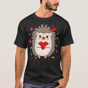 Funny Igel Mama Lover Valentinstag Gif T-Shirt