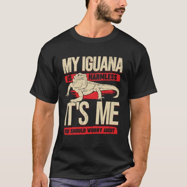 Funny Iguana Animal Lover Geschenk T-Shirt (Vorderseite)