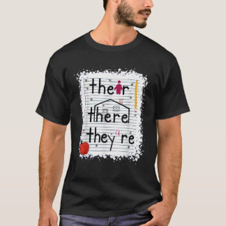 Funny ihre da sind sie buchen Englisch Grammatik T T-Shirt