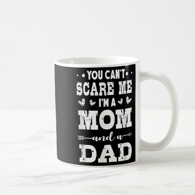 Funny I'm A Mom And A Dad Single Mom  Kaffeetasse (Rechts)