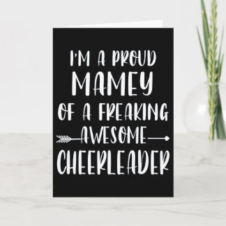 Funny I'm A Proud Cheer Mamey Of A Cheerleader Xma Karte