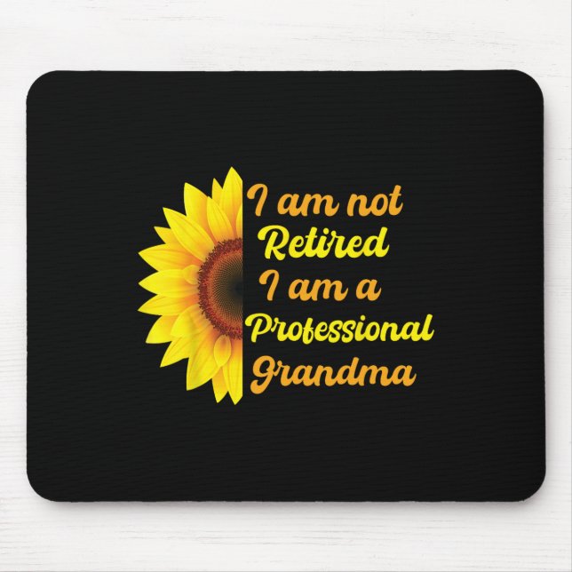 Funny Im nicht remüde Im Beruflichen Oma Mot Mousepad (Vorne)