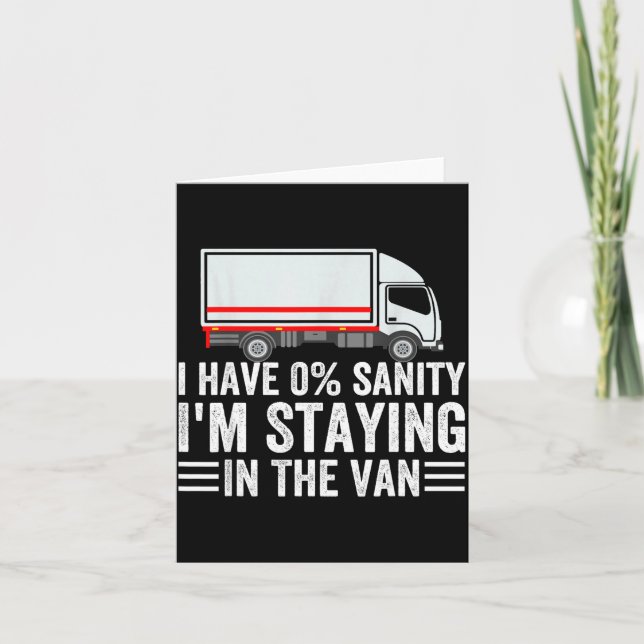 Funny I'm Staying In Tha Van Phasmophobia Gamer Me Karte (Vorderseite)