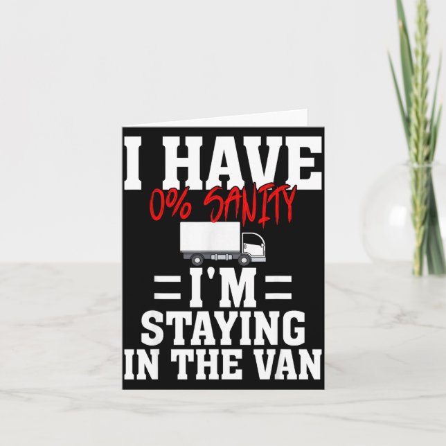 Funny I'm Staying In Tha Van Phasmophobia Gamer Me Karte (Vorderseite)