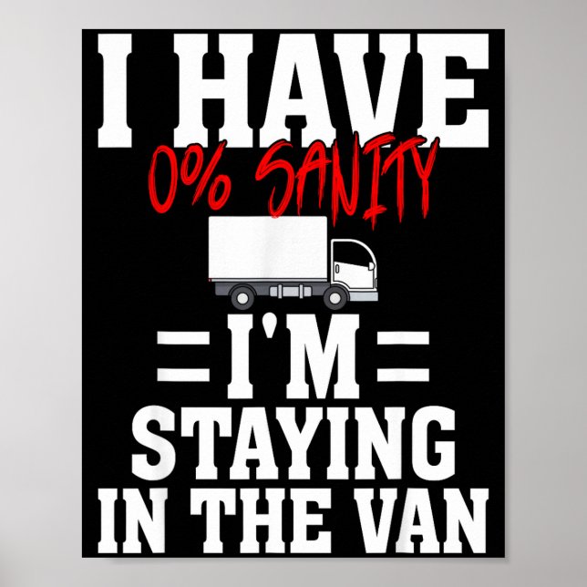 Funny I'm Staying In Tha Van Phasmophobia Gamer Me Poster (Vorne)