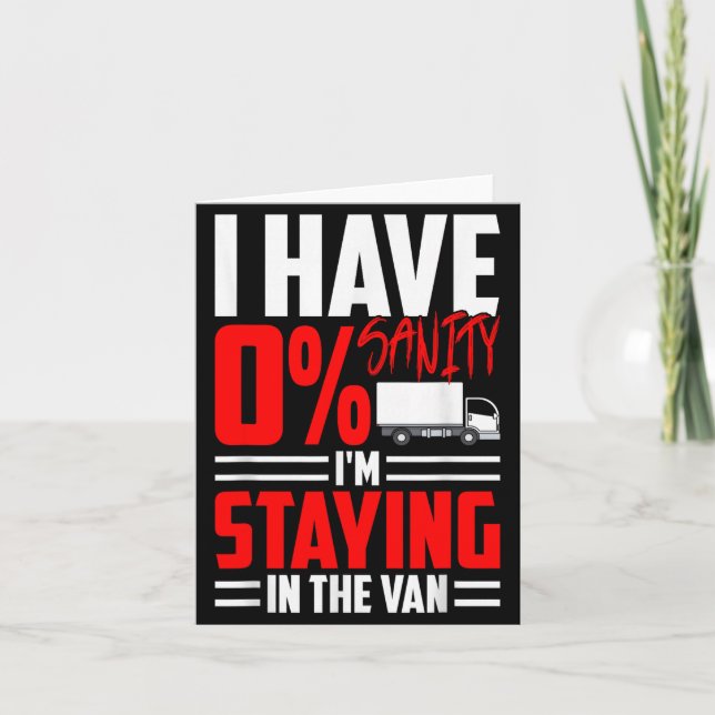 Funny I'm Staying In Tha Van Phasmophobia Gamer Wo Karte (Vorderseite)