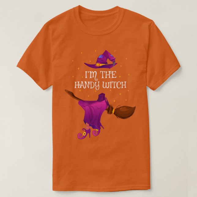 Funny Im the Handy Hexe Halloween 4590459 T-Shirt (Design vorne)