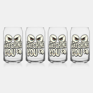 Funny "I'M WATCHING YOU" Retro Eyes Coffee Mug - O Dosenglas
