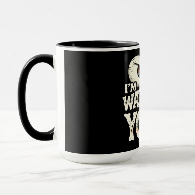 Funny "I'M WATCHING YOU" Retro Eyes Coffee Mug - O Tasse (Links)