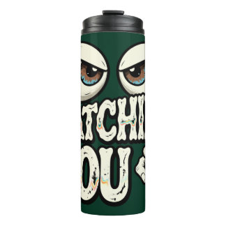 Funny "I'M WATCHING YOU" Retro Eyes Coffee Mug - O Thermosbecher