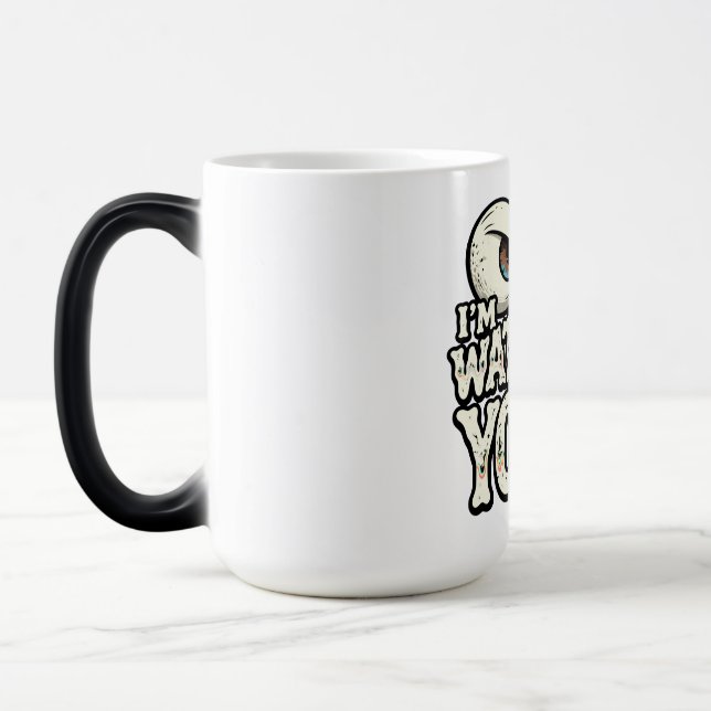 Funny "I'M WATCHING YOU" Retro Eyes Coffee Mug - O Verwandlungstasse (Links)