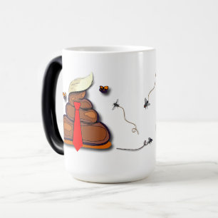 Funny Imitats Kackte Emoji Politischer Cartoon Tas Verwandlungstasse