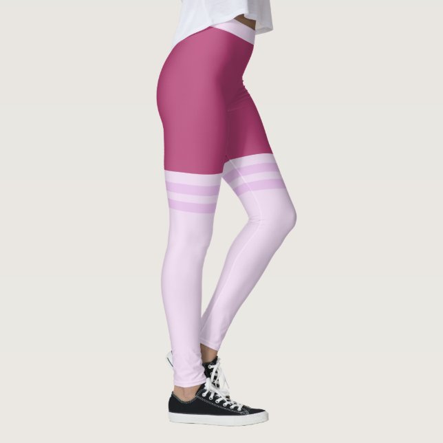 Funny Imitats Overknee Socken Lila Leggings (Rechts)