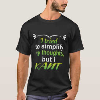 Funny Immanuel Kant Graphic Philosopher Philosophi T-Shirt