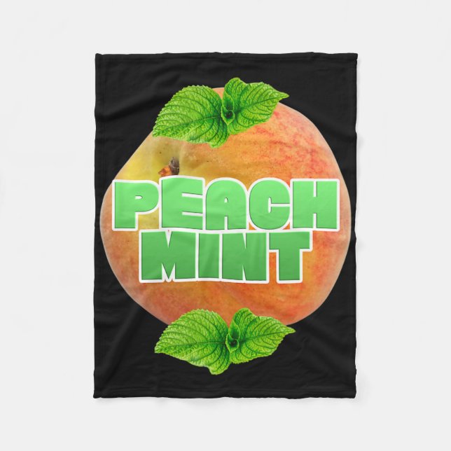 Funny Impeach Trump Peach Mint President Pun Impea Fleecedecke (Vorderseite)