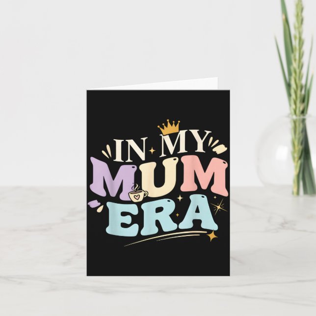 Funny In My Blue Mum Era Cool Mom Mother's Day  Karte (Vorderseite)