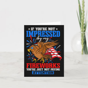 Funny Independence Day Feuerwerk Karte