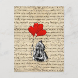 Funny indischer Chef und Herzblasen Postkarte