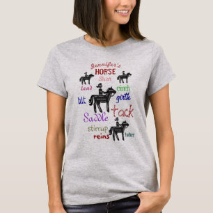 Funny Individuelle Name Dein Pferd Shirt