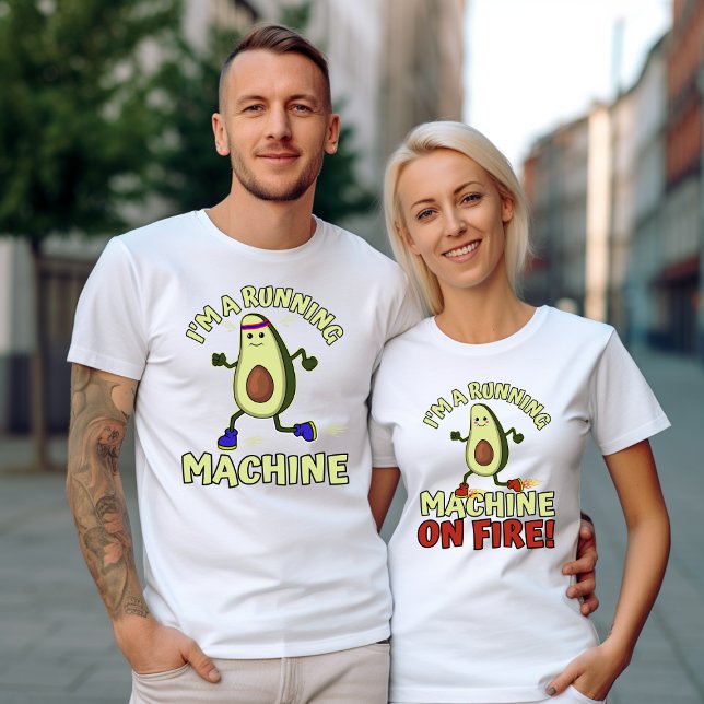 Funny Individuelle Name Matching Running Couples' T-Shirt (Von Creator hochgeladen)