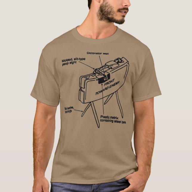 Funny Infantry Claymore Mine 0311 11B T-Shirt (Vorderseite)