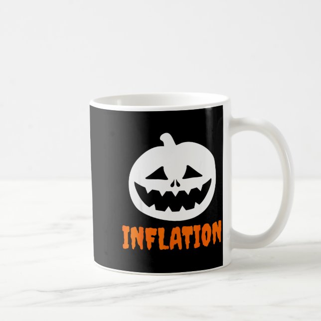 Funny Inflation Halloween Costume Couple Matching  Kaffeetasse (Rechts)