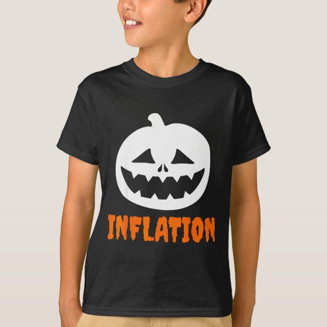 Funny Inflation Halloween Costume Couple Matching  T-Shirt (Vorderseite)