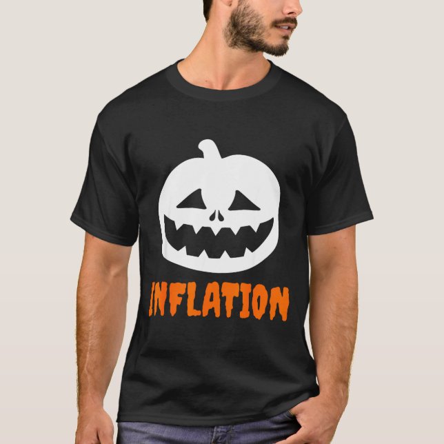 Funny Inflation Halloween Costume Couple Matching  T-Shirt (Vorderseite)