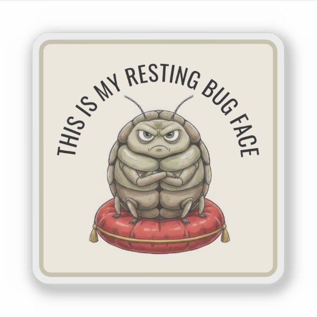 Funny Insect Bug Aufkleber (Vorderseite)