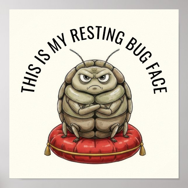 Funny Insect Bug Poster (Vorne)