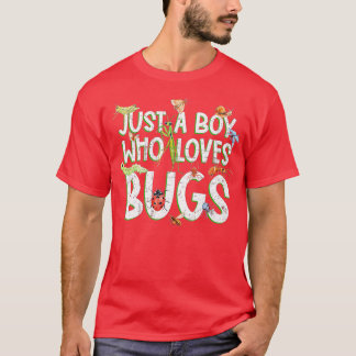 Funny Insect Just A Boy, der Lieben Schläger T-Shirt