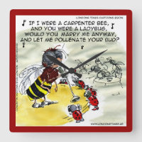 Funny Insekt Nightclub Singer Wall Clock