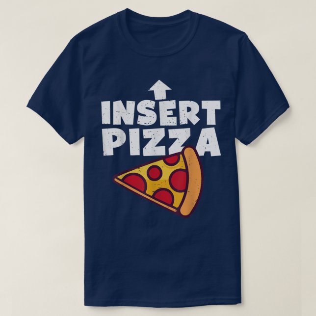 Funny Insert Pizza Here Girls Boys Kids Girls vint T-Shirt (Design vorne)