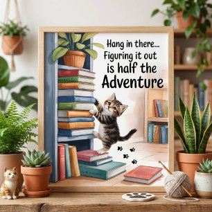 Funny Inspiration Hang in There Cat Acrylschild
