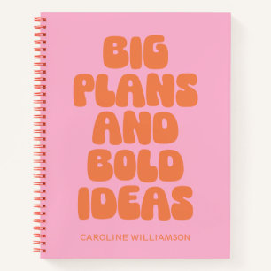 Funny Inspiration Ideen Zitat Personalisiert rosa Notizbuch