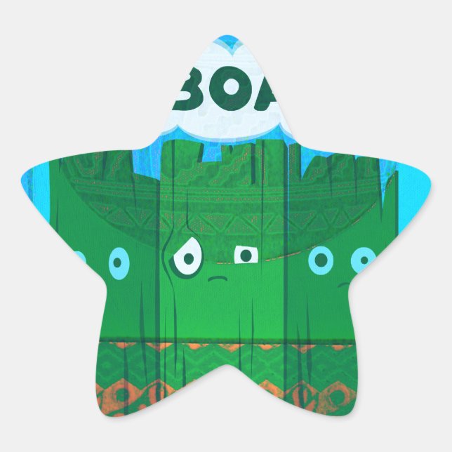 Funny Inspirational Graphic: Ich bin gelangweilt v Stern-Aufkleber (Vorderseite)