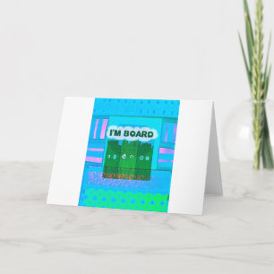 Funny Inspirational Graphic Ich langweile mich Tex Karte