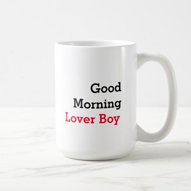 Funny Inspirational Lover Boy Coffee Tasse (Rechts)