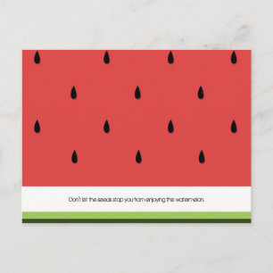 Funny & Inspirational Watermelone Postkarte