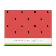 Funny & Inspirational Watermelone Postkarte