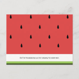 Funny & Inspirational Watermelone Postkarte