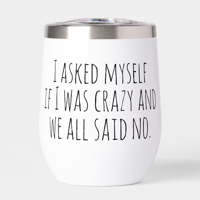Funny Insuline Tumbler mit Lid (Vorderseite)