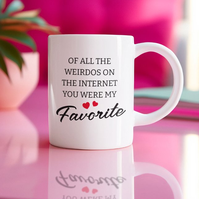 Funny Internet Weirdos Valentines Kaffeetasse (Von Creator hochgeladen)